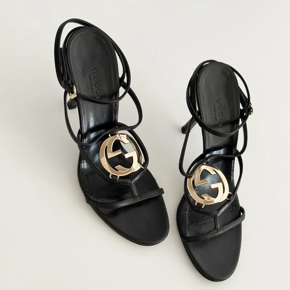 Gucci Vintage Black Leather 
